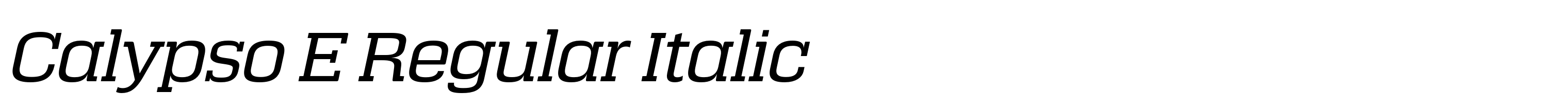 Calypso E Regular Italic